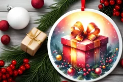 Gift Christmas Ornament Sublimation PNG Product Image 2