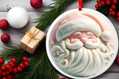 3D Santa Ornament Sublimation PNG Product Image 2