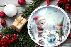 Pastell Winter Scene with Elf PNG Product Image 2