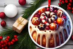 Round Christmass Ornament Sublimation|Clipart Product Image 2