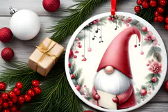 Round Christmass Ornament Sublimation|Clipart Product Image 2