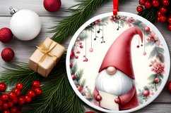 Gnome Christmas Ornament Sublimation PNG Product Image 2