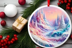 Winter Ornament Sublimation PNG Product Image 2