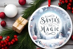 Santa's Magic Winter Scene PNG Product Image 2