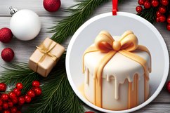 3D Marzipan Gift Round PNG Product Image 2