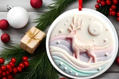 polar bear christmas deer martzipan PNG Product Image 2