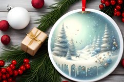 Round Christmas Ornament with Elf PNG Product Image 2