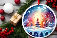 Gleaming Lights Winter Scene PNG Product Image 2