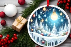 Gleaming Lights Winter Scene PNG Product Image 2