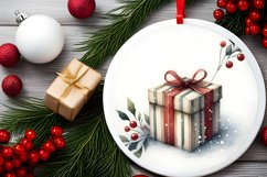 Gift Round Ornament Sublimation PNG Product Image 2