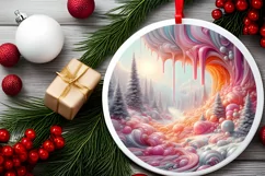 Pastel Molten Candy Detailed Digital Painting Sublimation Product Image 2