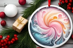 Pastel Molten Candy Detailed Digital Painting Sublimation Product Image 2