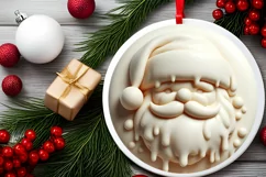 Santa Christmas Ornament PNG Product Image 2