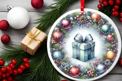 Colorful Gift Watercolor Sublimation PNG Product Image 1