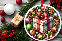 Colorful Gift Watercolor Sublimation PNG Product Image 1