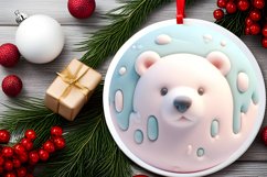 Polar Bear Christmas Ornament PNG Product Image 2