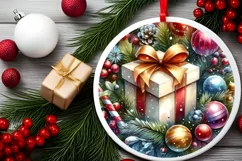Colorful Gift Watercolor Sublimation PNG Product Image 2