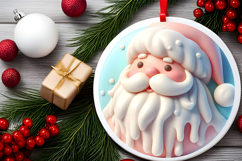 Round Christmass Ornament Sublimation|Clipart Product Image 2