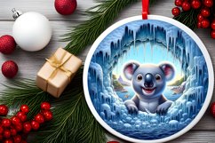 Melting Ice Koala Painting Sublimation PNG Product Image 1
