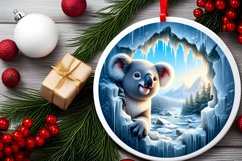 Melting Ice Koala Painting Sublimation PNG Product Image 2