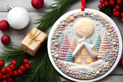 Digital Painting Christmas Candy Scene PNG Product Image 2