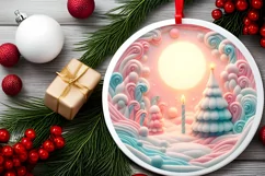 Digital Painting Christmas Candy Scene PNG Product Image 2