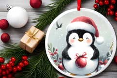 Round Christmass Ornament Sublimation|Clipart Product Image 2