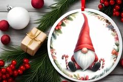 Christmas Gnome Watercolor PNG Product Image 2