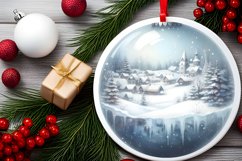 Winter Scene Town Ornament Product Image 2