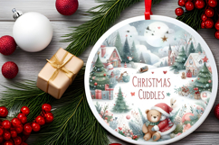 Round Christmass Ornament Sublimation|Clipart Product Image 2