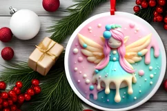 Christmas Fairy Ornament PNG Product Image 2