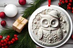 Round Christmass Ornament Sublimation|Clipart Product Image 2