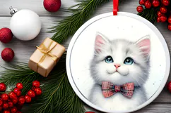 Round Christmass Ornament Sublimation|Clipart Product Image 2