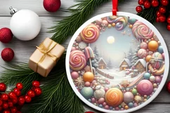 Detailed Digital Painting Molten Candy Sublimation PNG Product Image 2
