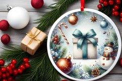 Gift Round Ornament Sublimation PNG Product Image 2