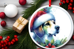 Round Christmass Ornament Sublimation|Clipart Product Image 2