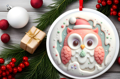 Round Christmass Ornament Sublimation|Clipart Product Image 2
