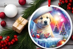 3D Puppy Winter Scene Sublimation Clipart PNG Product Image 2