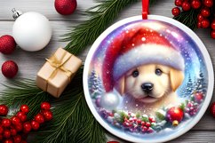 3D Puppy Winter Scene Sublimation Clipart PNG Product Image 2