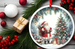 Winter Santa Digital Painting PNG Product Image 2