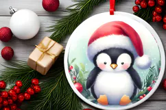 Round Christmass Ornament Sublimation|Clipart Product Image 2