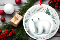 Round Christmass Ornament Sublimation|Clipart Product Image 2