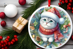 Round Christmass Ornament Sublimation|Clipart Product Image 2