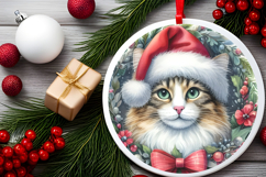 Round Christmass Ornament Sublimation|Clipart Product Image 2