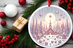 Digital Painting Christmas Candy Scene PNG Product Image 2