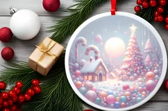 Digital Painting Christmas Candy Scene PNG Product Image 1
