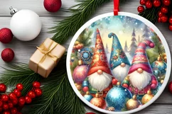 Watercolor Winter Gnomes Image PNG Product Image 2