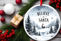 Santa Winter Scene Sublimation PNG Product Image 2