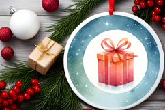 Round Christmass Ornament Sublimation|Clipart Product Image 2