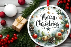 Merry Christmas Type Treatment Sublimation PNG Product Image 2